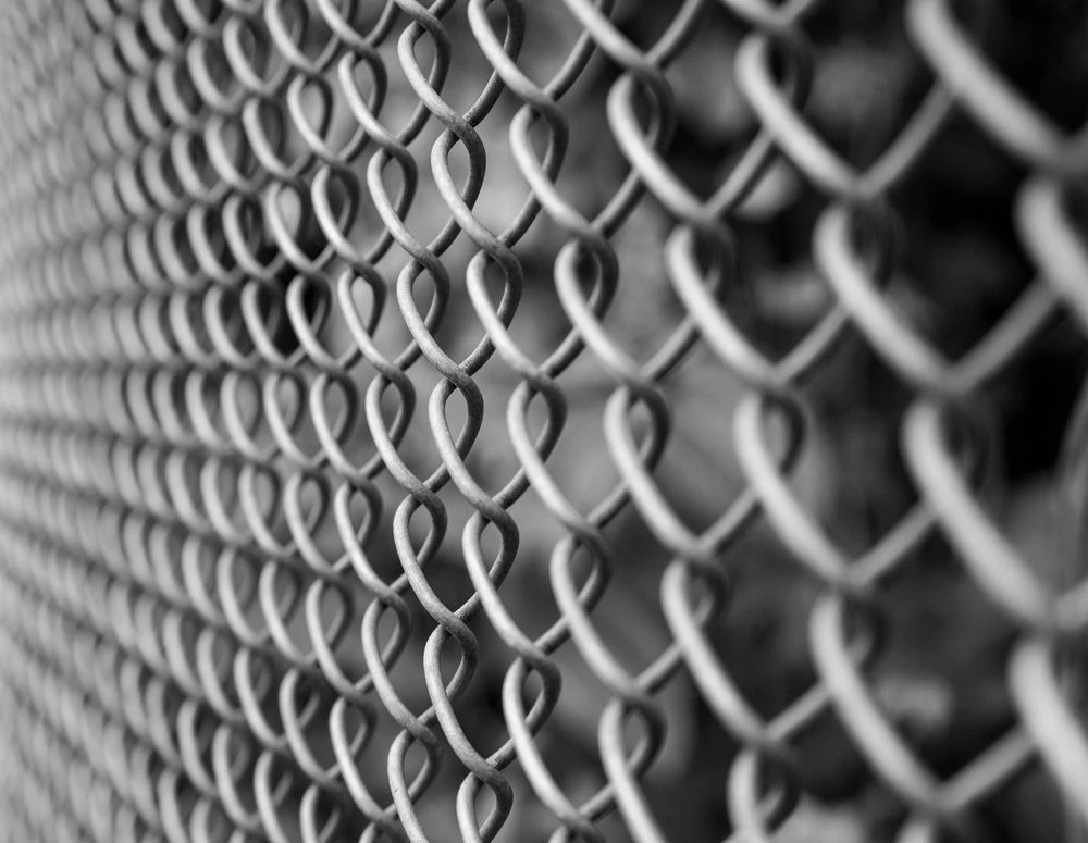 Close view of chain wire mesh made in Cairns